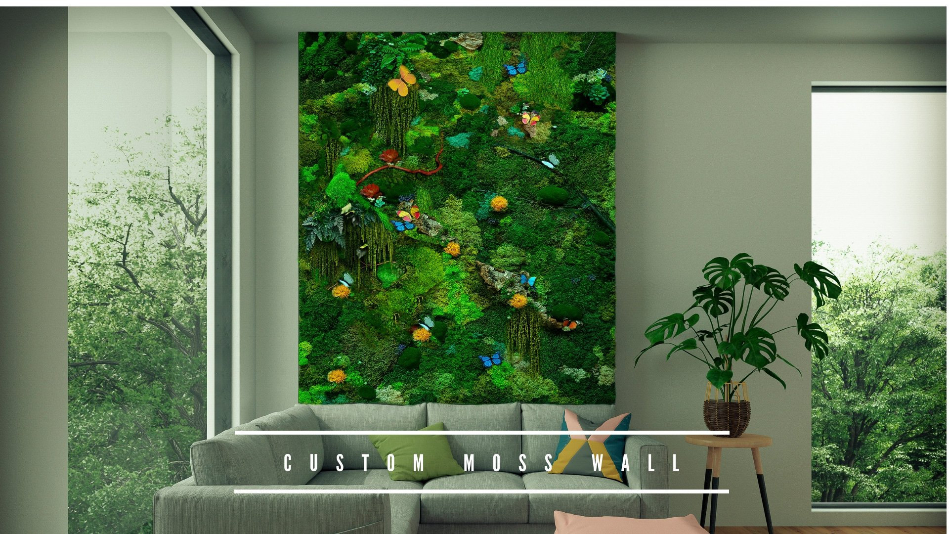 Moss Wall Art Preserved Moss Wall Preserved Moss Art Etsy UK