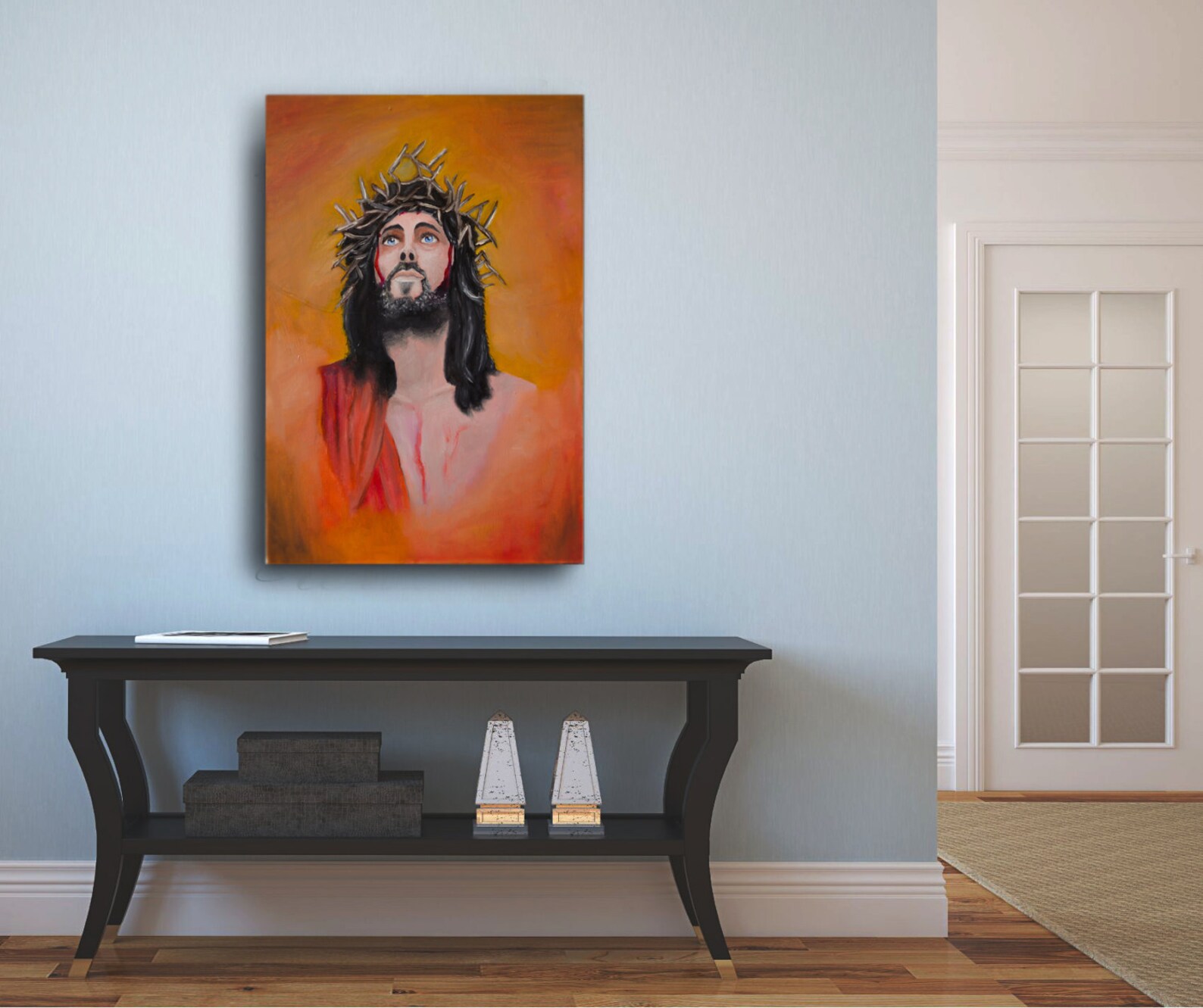Jesus Oil Painting on Canvas Canvas Wall Art Large Oil Etsy UK