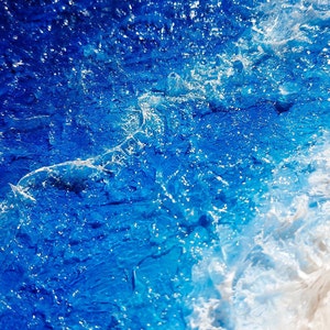 Ocean Wall art, Resin ocean Painting, Ocean Painting, Beach Wall Art, Sea, Nautical Wall Art, Ocean Art print, coastal decor, Resin art, image 3