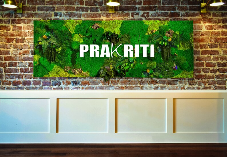 Moss Wall Art Moss Logo Moss Letters Preserved Moss Wall Etsy