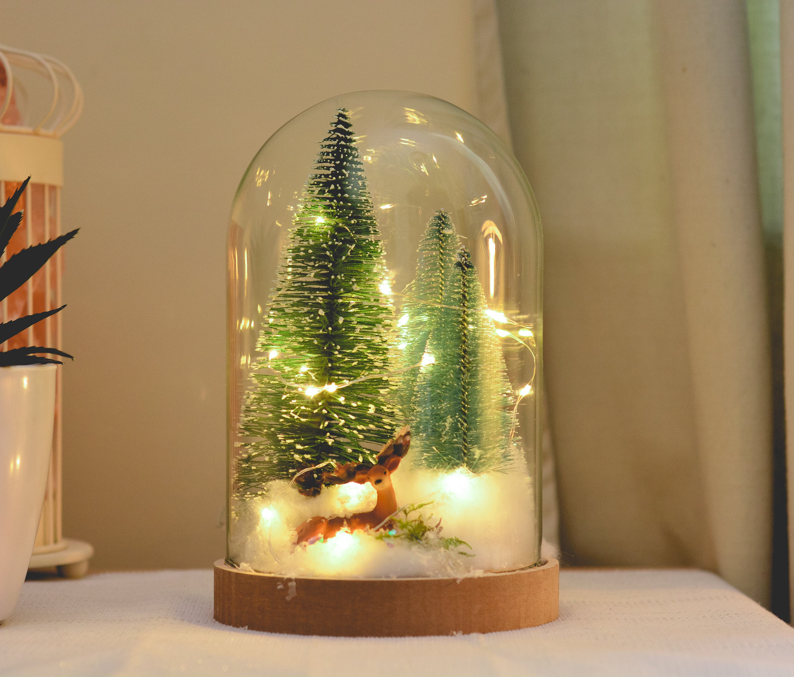 Boules De Noël Cristal Animaux 3D – Collection Wildlife Wonders – Renard, Cerf, Ours Polaire, écureuil… – Décorations Hivernales