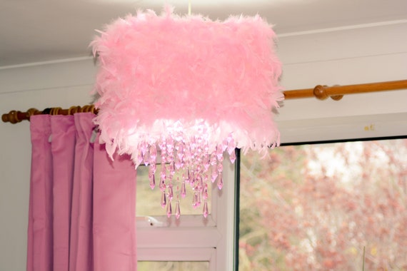 feather pendant light shade