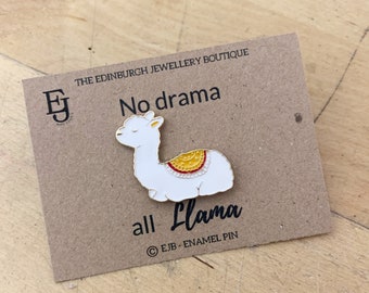 Llama Enamel Pin - Etsy