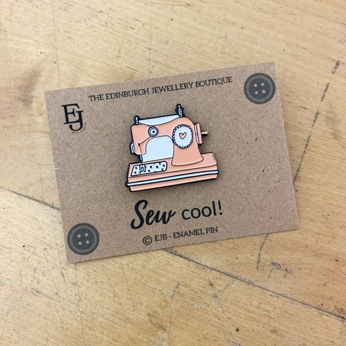 Sewing Machine Pin Badge // Stitching Sewing Enamel Pin Etsy