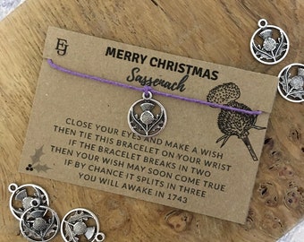 Outlander Inspired Christmas Wish Bracelet