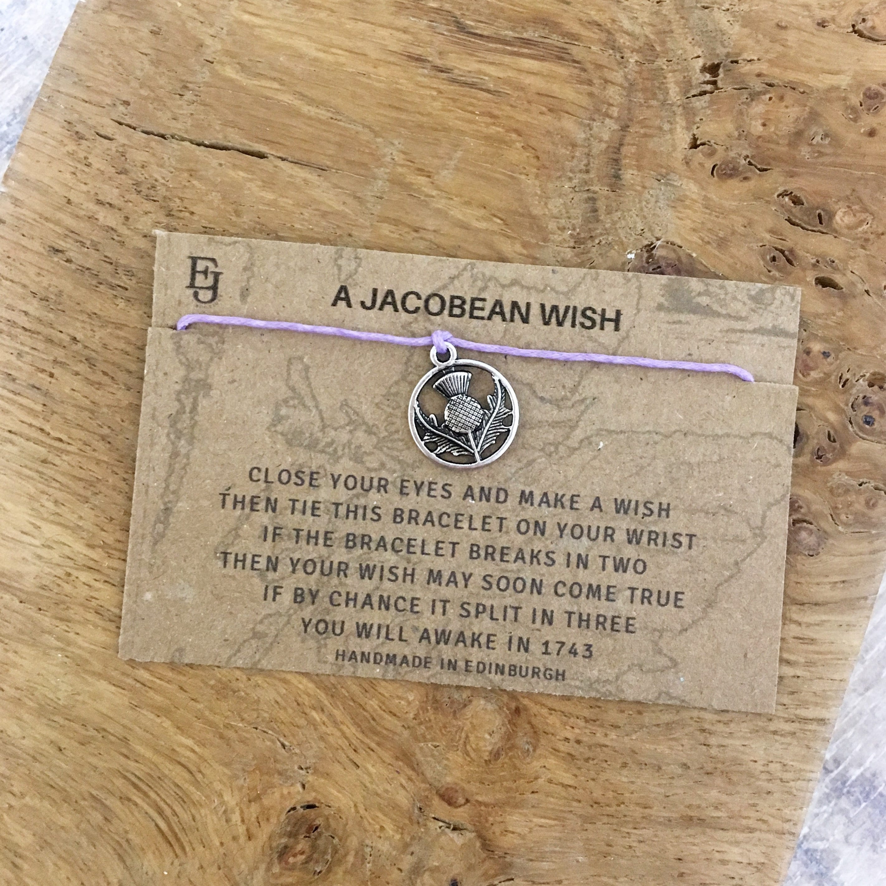 Outlander Inspired Wish Bracelet - Jacobean Wish