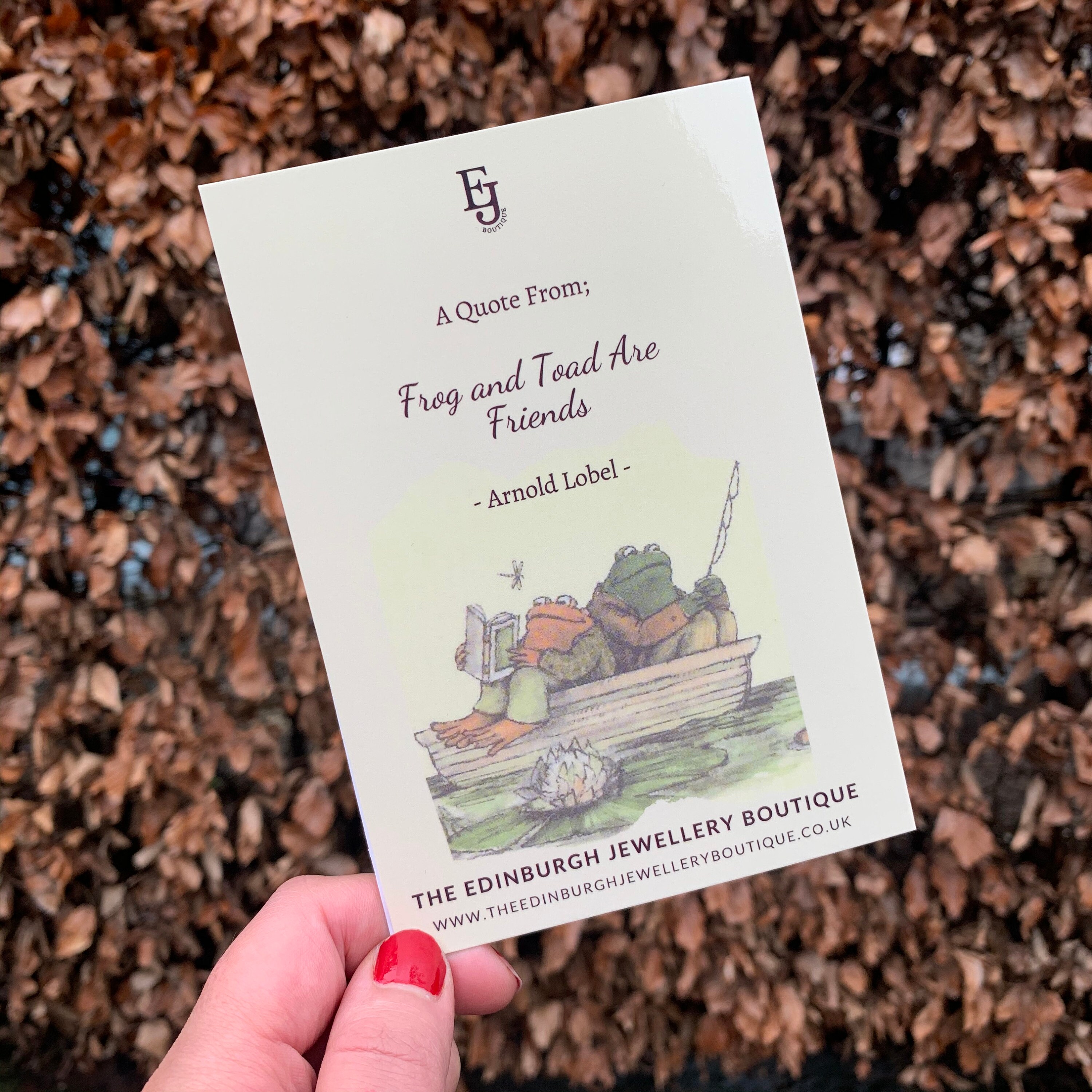 Frog and Toad Best Friend Card Etsy