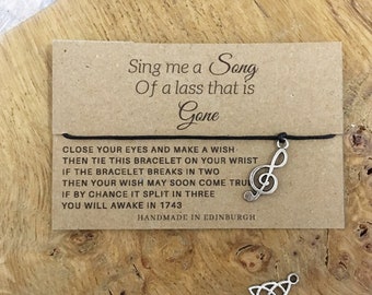 Outlander Inspired Song Wish Bracelet