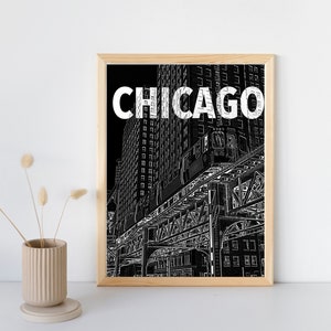 Pôster gráfico de Chicago
