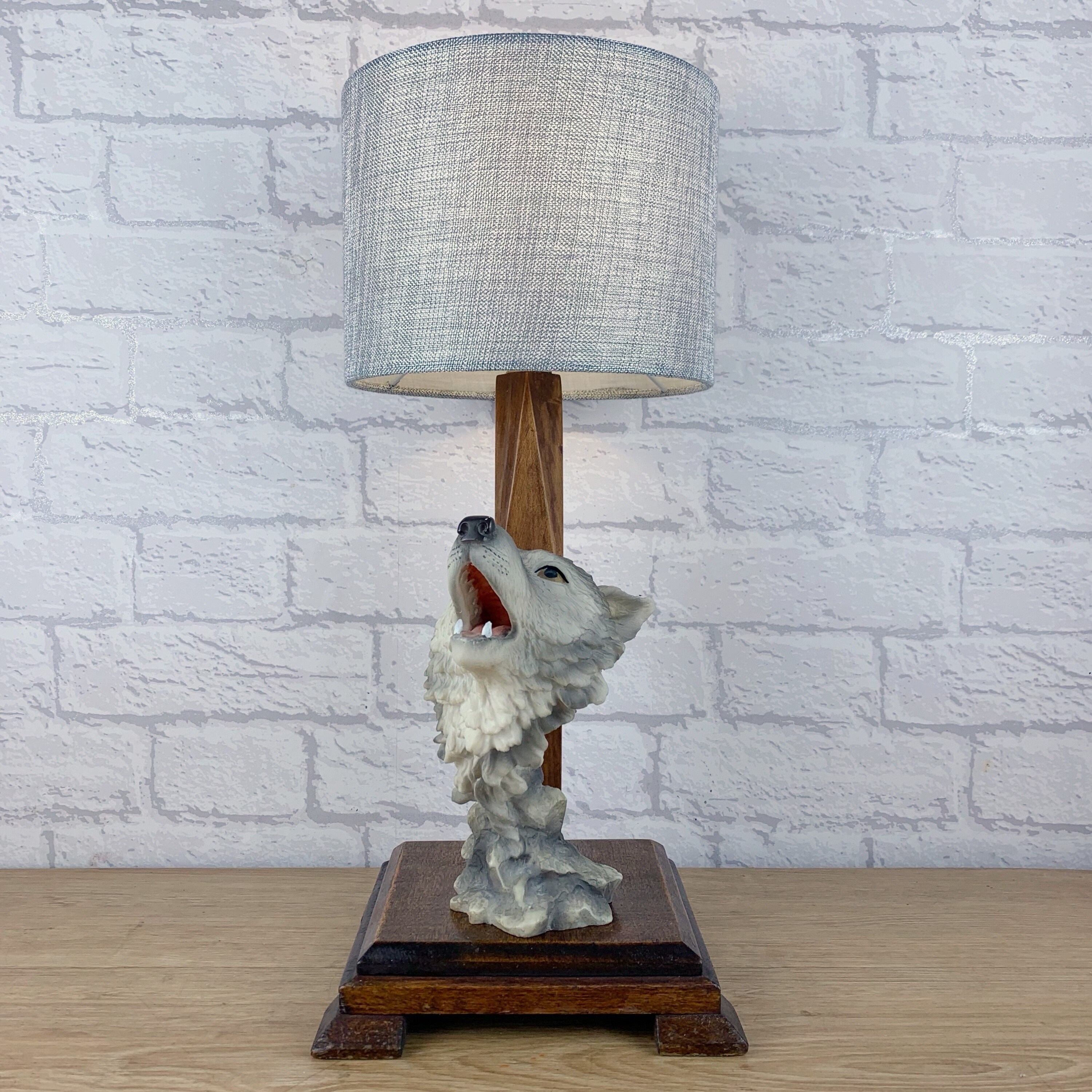 Wolf Decor Howling Wolf Wolf Lamp Gothic Decor Quirky Home