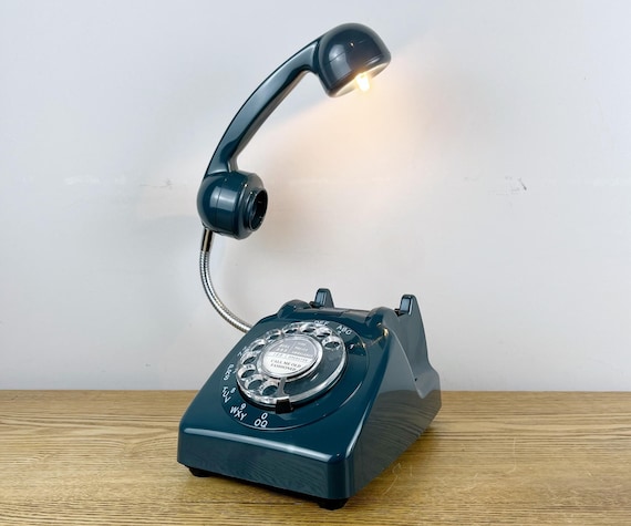 Mid Century Light, Blue / Green Desk Lamp.