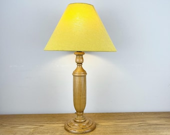 Vintage Cottagecore Wood Lamp