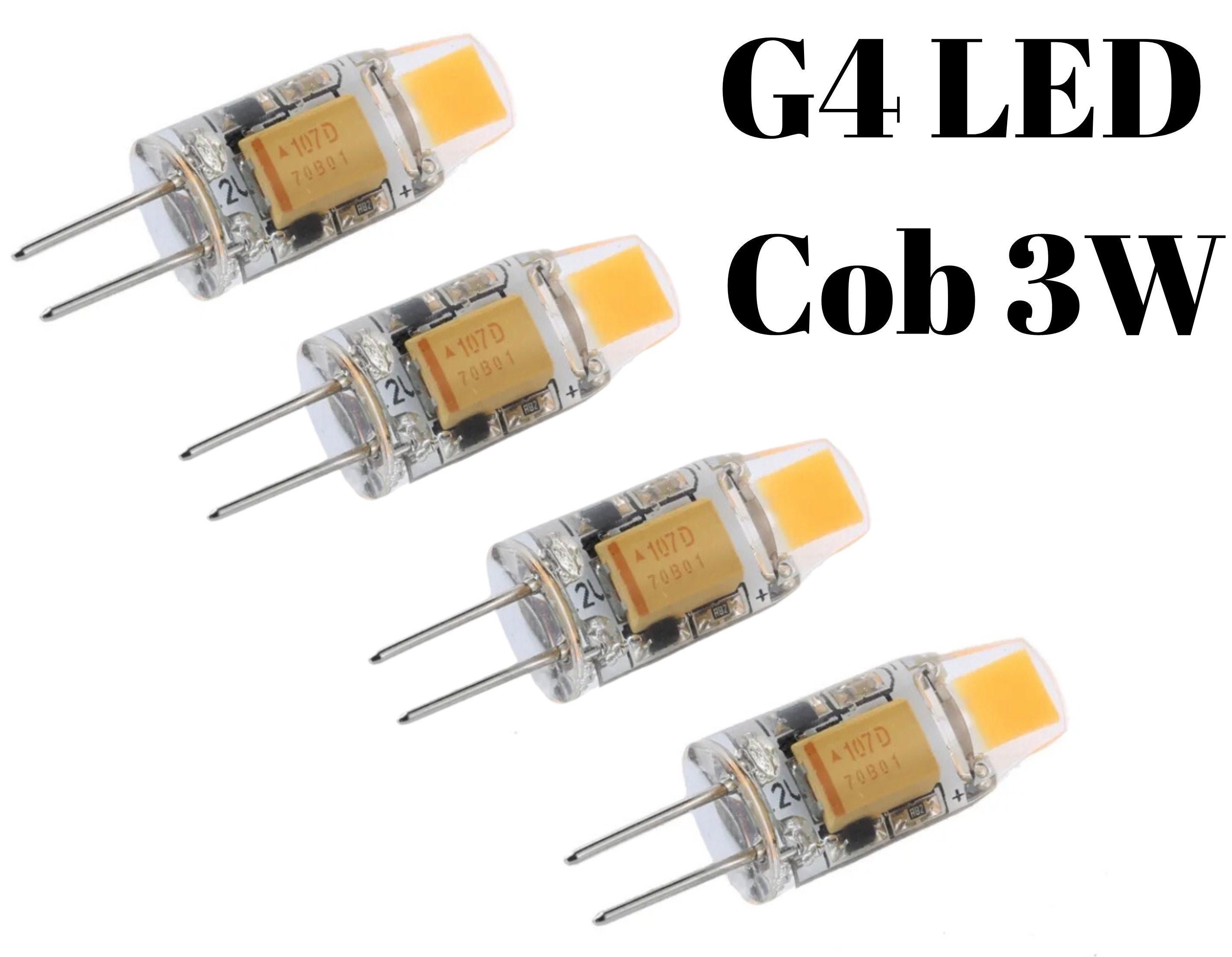 4x 20W Halogène G4 12V Transparent Capsule à Variation Ampoule,G4 Base
