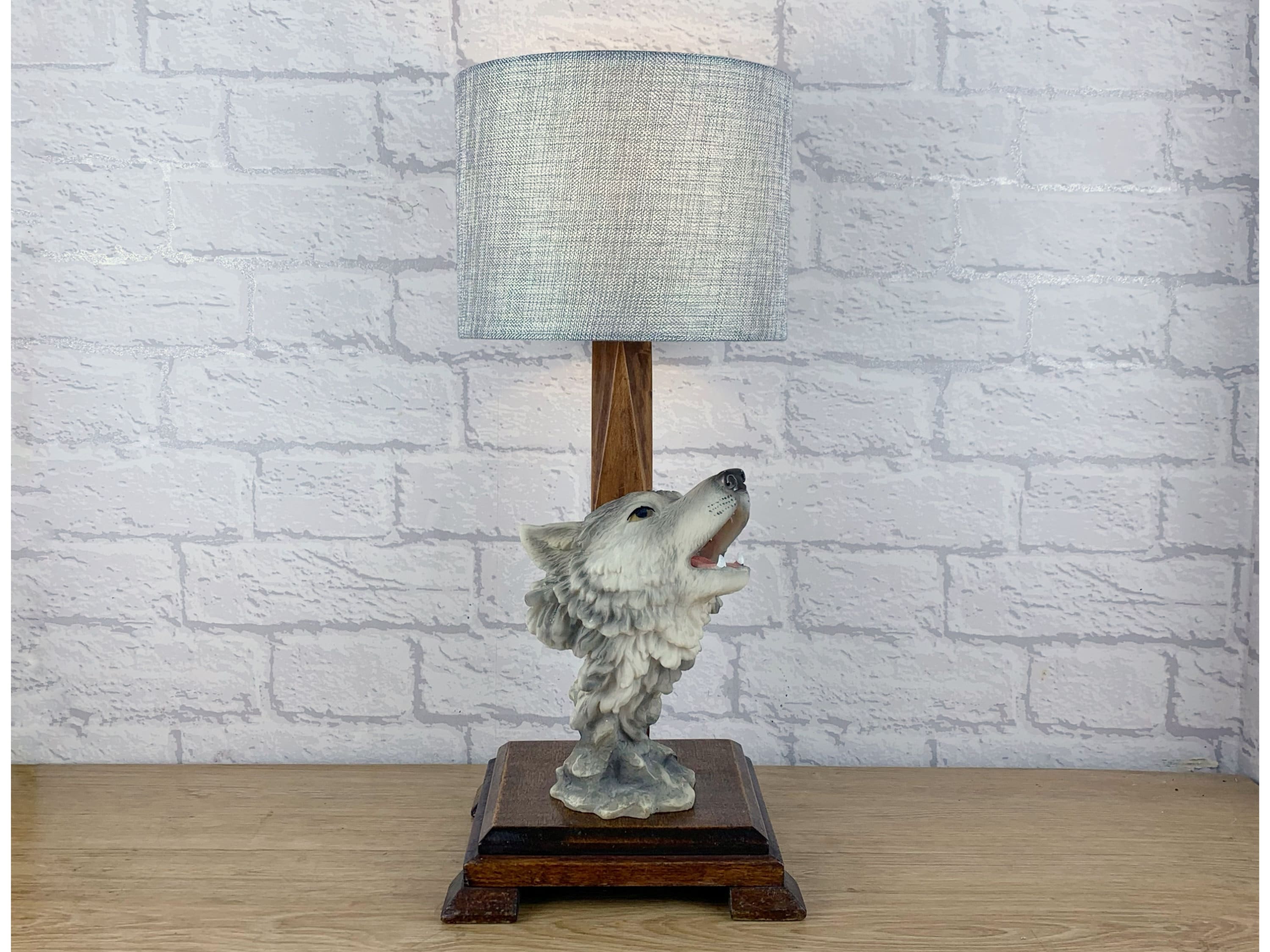 Wolf Decor Howling Wolf Wolf Lamp Decor Home - Etsy