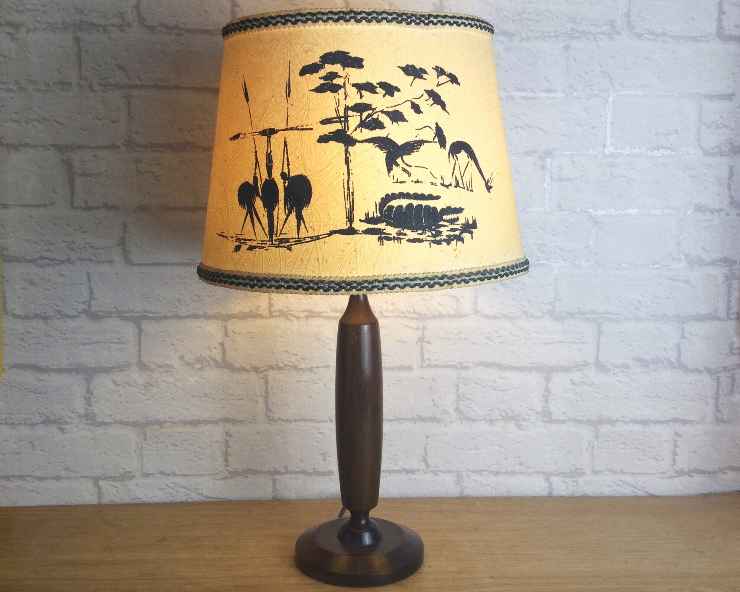 mid century Lamp Teak,