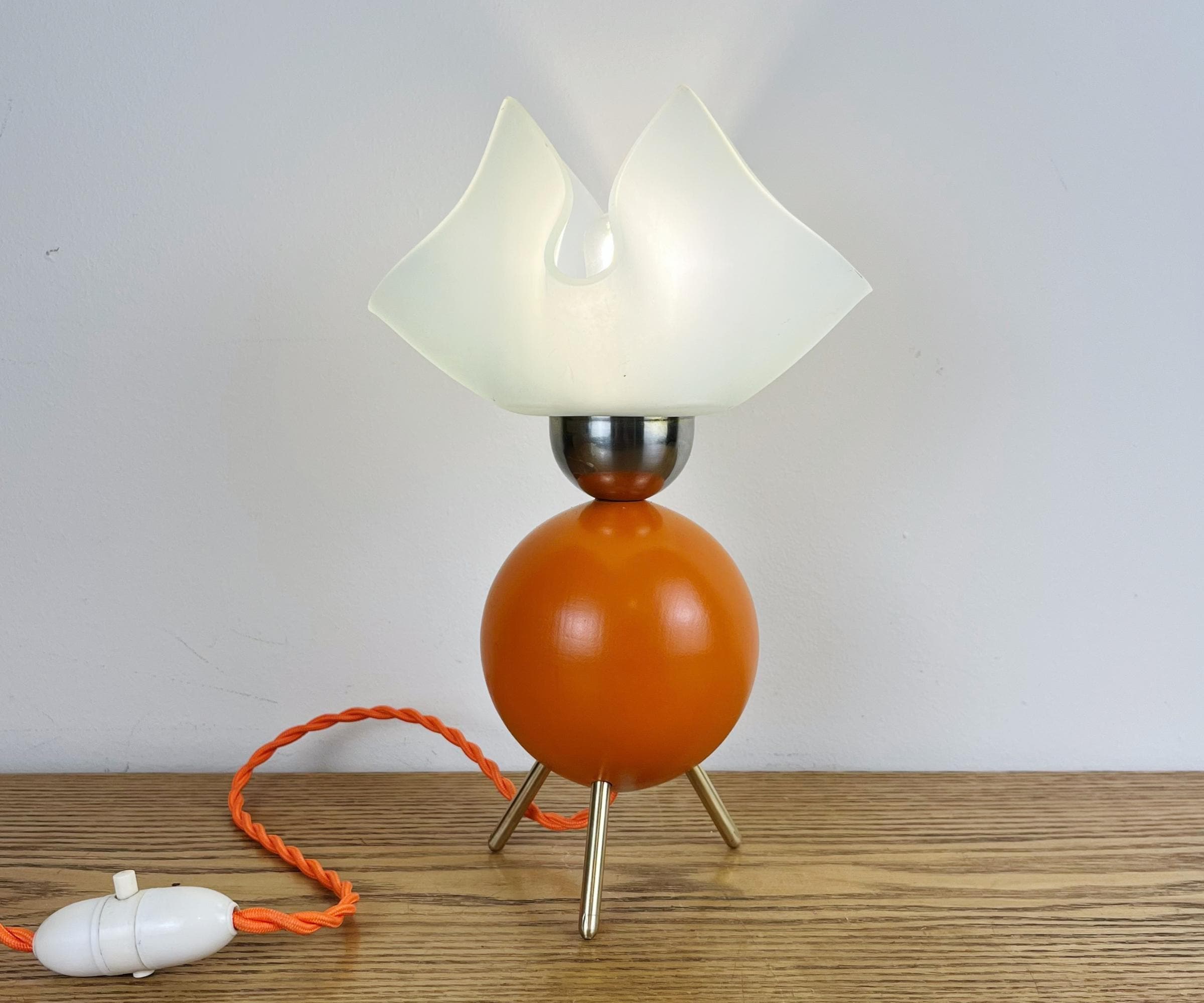 Vintage orange lamp - Etsy 日本