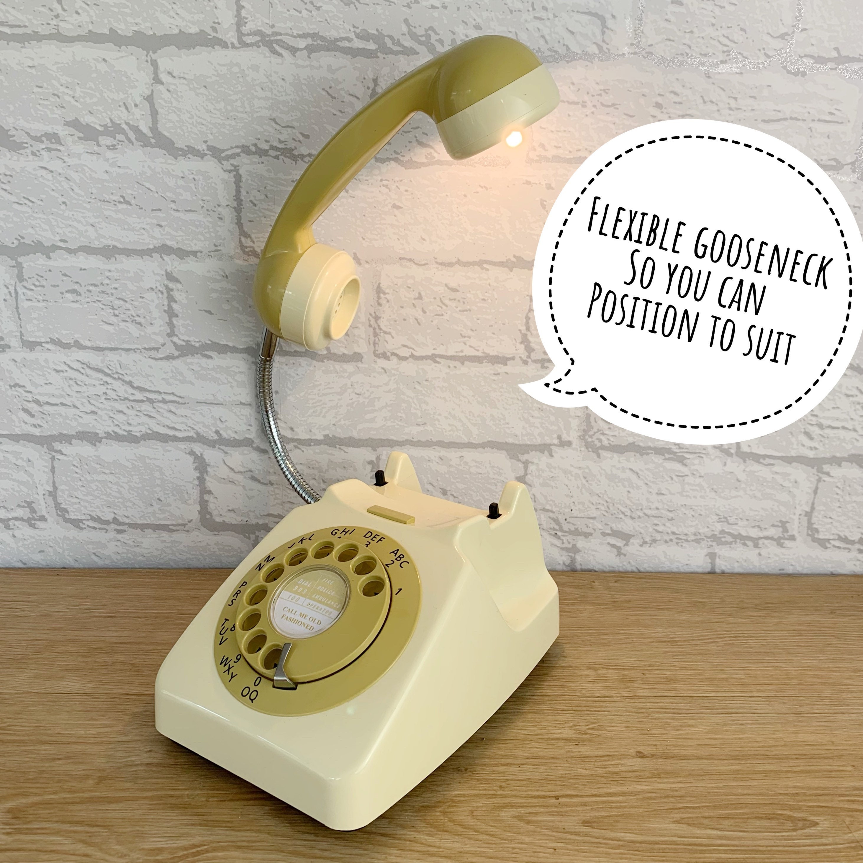 懐かしいレトロなランプ、回転ダイヤル式電話ランプ。 - Etsy 日本