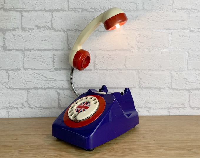 Retro Union Jack Lamp, Patriotic Gift.