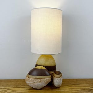 Vintage Cornish Tremaen Stoneware Pebble Lamp