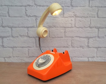 Retro Orange Desk Lamp.
