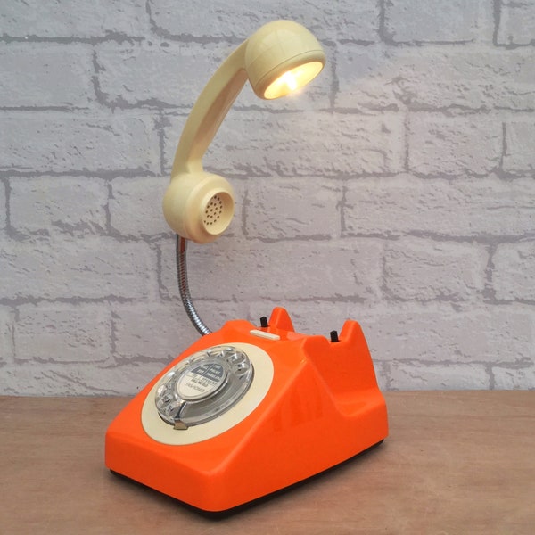 Retro Orange Desk Lamp.