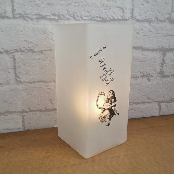 Alice In Wonderland Bedroom Alice In Wonderland Bedroom Lamp Bedroom Lighting Alice In Wonderland Decor Glass Lamp Table Lamp