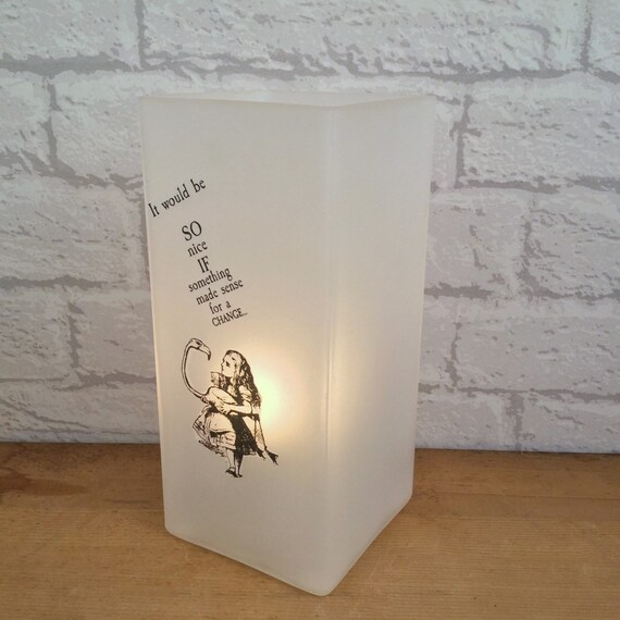Alice In Wonderland Bedroom Alice In Wonderland Bedroom Lamp Bedroom Lighting Alice In Wonderland Decor Glass Lamp Table Lamp