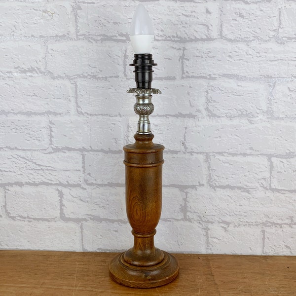 Art Deco Wood Lamp Base.