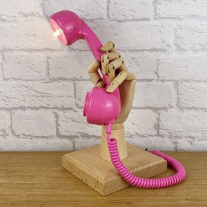 Girly Gift, Pink Telephone Lamp.