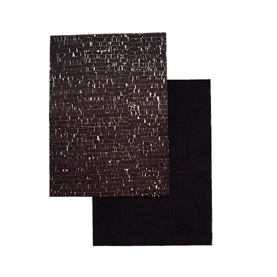 Naturkork Korkleder Veganes Leder Dunkelblau 50 x 140 cm Kork Korkstoff