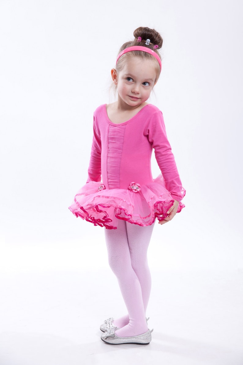 Girls Leotard Tutu Leotard Toddler Girl Leotard Long Sleeve Etsy
