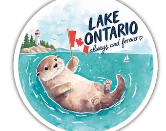 Lake Ontario Always & Forever | Watercolour Stickers |  2 sizes