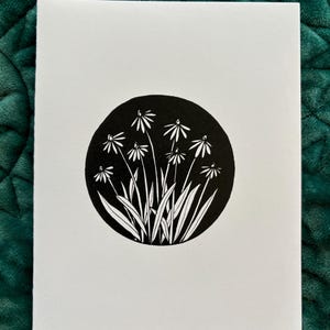 Carte de correspondance marguerites