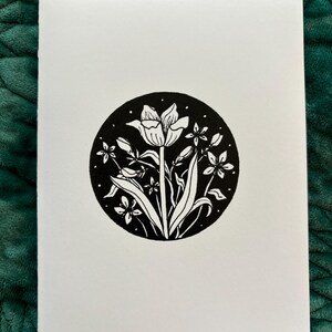 Notitiekaart tulp