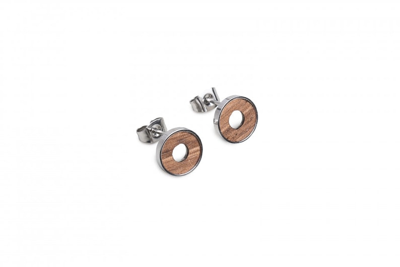 Lini Earrings Circleearringsbewoodengiftjewelrywooden earrings