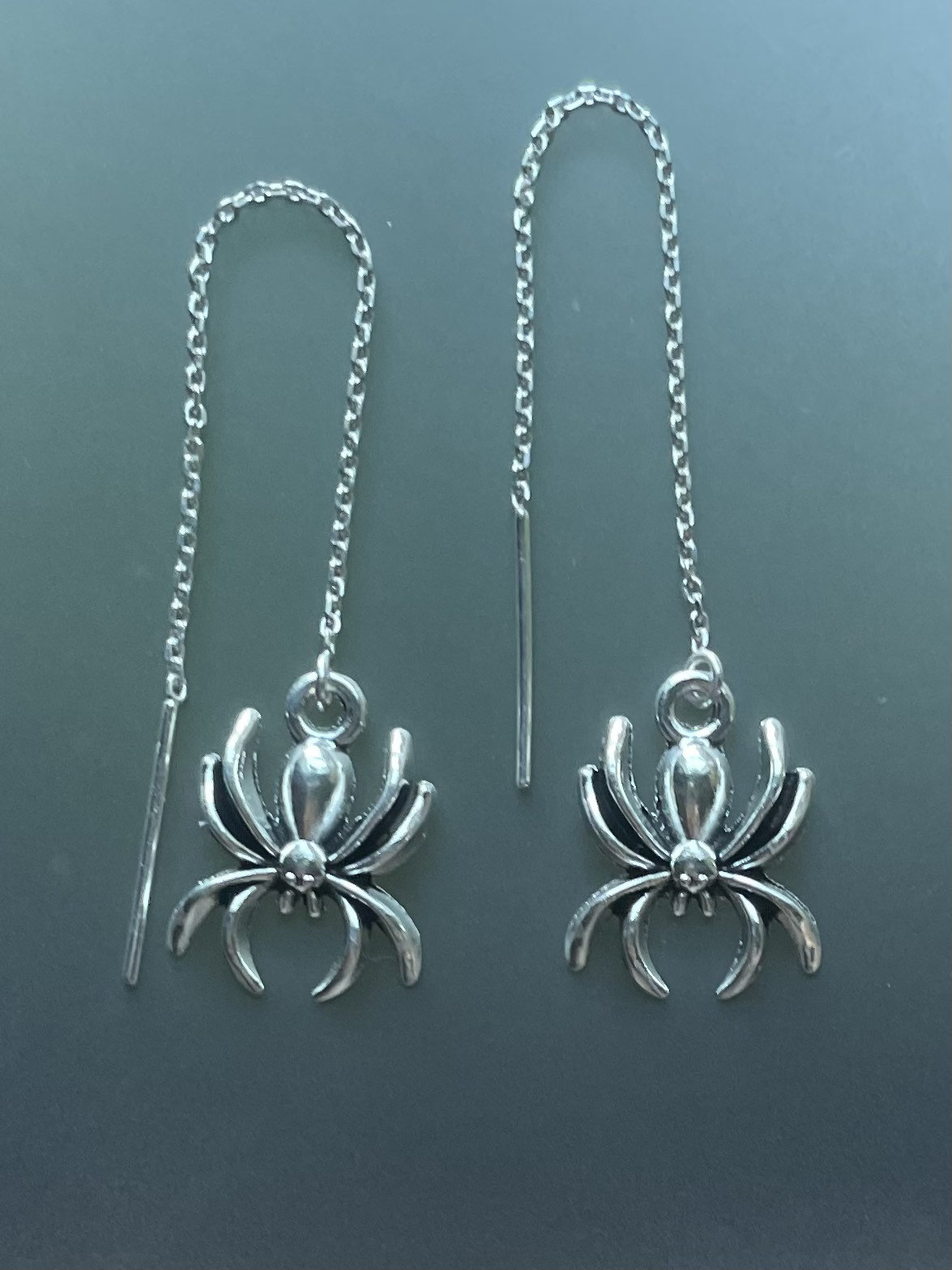 Orecchini a perno di ragno in argento sterling 925