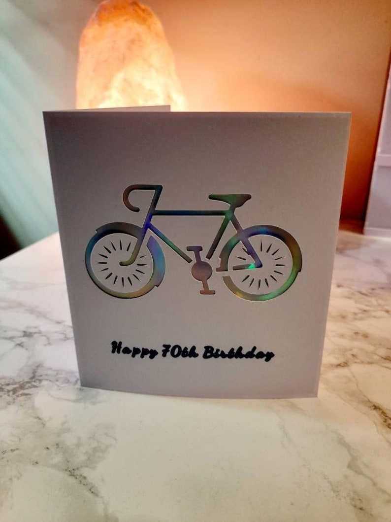 Personalised Birthday Card Cycling Etsy