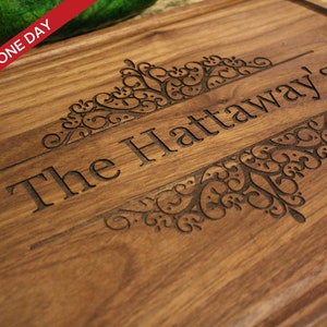 Personalized Cutting Board - Engraved Cutting Board, Custom Cutting Board, Wedding Gift, Housewarming Gift, Anniversary Gift Family gift