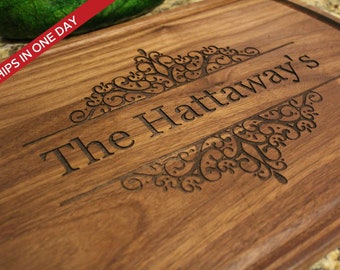 Personalized Cutting Board - Engraved Cutting Board, Custom Cutting Board, Wedding Gift, Housewarming Gift, Anniversary Gift Family gift