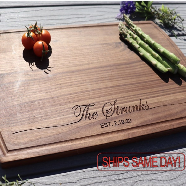 Board, Cutting Board, Wood Cutting Board, Wedding Present, Personalized Cutting Board, Wedding Gift, Custom Board, Cheese Board