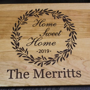 Personalized Cutting Board Engraved Cutting Board, Custom Cutting Board, Wedding Gift, Closing Gift. Housewarming Gift, Anniversary Gift M image 2