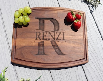 Personalized Wood Cutting Board: Engraved Gift