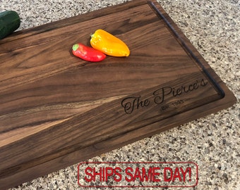 Personalized Cutting Board - Custom Cutting Board, Christmas gift, Engraved Cutting Board, Wedding Gift, Housewarming Gift