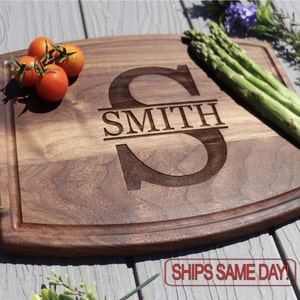 Personalized wood Board Cutting Board, Wedding and housewarming gift