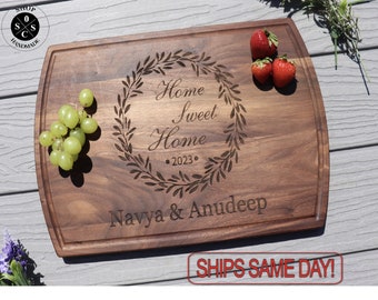 Personalized Cutting Board - Engraved Cutting Board, Custom Cutting Board, Wedding Gift, Closing Gift. Housewarming Gift, Anniversary Gift M