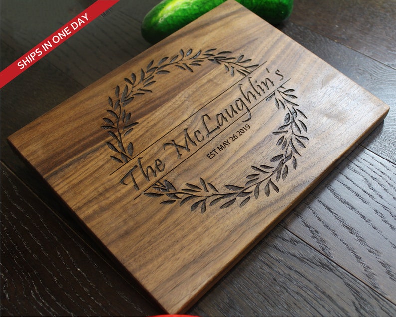 Personalized Cutting Board Anniversary Gift Custom Cutting Board Engraved Cutting Board Closing Gift 3 Housewarming Gift Wedding Gift