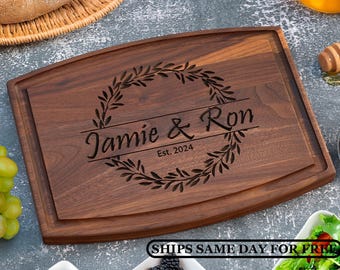 Board, Cutting Board, Wood Cutting Board, Wedding Present, Personalized Cutting Board, Wedding Gift, Custom Board 1