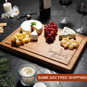 Personalized Cutting Board - Custom Cutting Board, Christmas gift, Engraved Cutting Board, Wedding Gift, Housewarming Gift