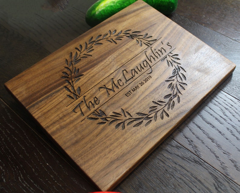 Personalized Cutting Board Anniversary Gift Custom Cutting Board Engraved Cutting Board Closing Gift 3 Housewarming Gift Wedding Gift
