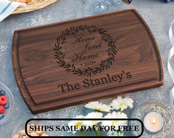 Personalized Cutting Board - Engraved Cutting Board, Custom Cutting Board, Wedding Gift, Housewarming Gift, Anniversary Gift, Closing Gift 3
